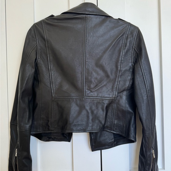 100% Leather Club Monaco Gracella Moto Biker Jacket - Picture 2 of 5